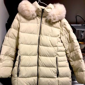 Kolon Sport Women’s Down Parka with Fox Collar